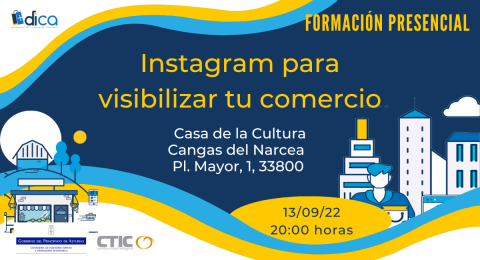 Formación DICA en Cangas de Narcea sobre Instagram para el comercio