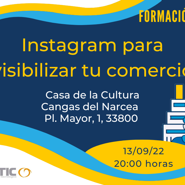 Formación DICA en Cangas de Narcea sobre Instagram para el comercio