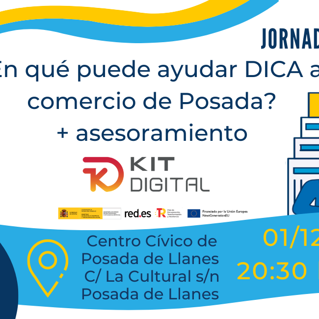 Jornada presencial DICA + KIT DIGITAL en Posada de Llanes